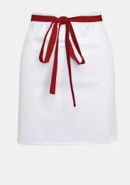 Schürze Weiss/Swiss Red