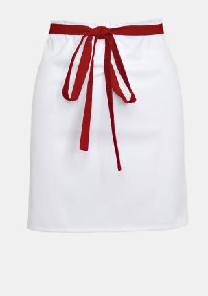 1TEHSW7502 - Schürze Weiss/Swiss Red