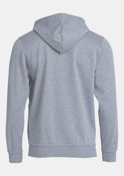 0ISK02102101 - Kinder Kapuzensweater Grau mit Schullogo