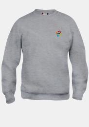 Sweater Grau mit Schullogo