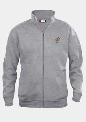 1ISK02103801 - Sweatjacke Grau mit Schullogo