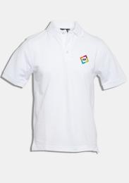 Polo Kurzarm Weiss mit Schullogo