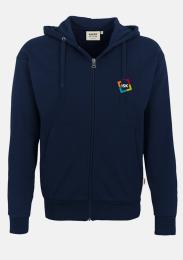 Kapuzensweatjacke mit Schullogo