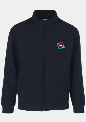 1ISK02103802 - Sweatjacke Navy mit Schullogo