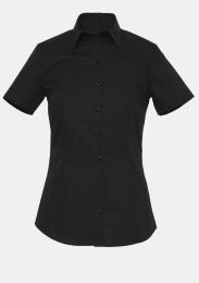 Bluse Kurzarm schwarz