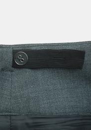 Kinderfaltenrock mit Passe Mittelgrau