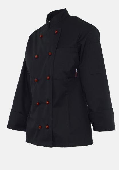 6DKJW01194205 - Damenkochjacke Schwarz