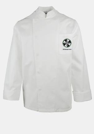 1DOKJW2501 - Kochjacke mit Namenstick und Schullogo