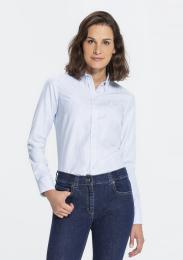 Bluse Casual blau/weiß