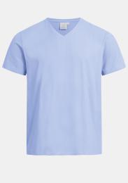 Shirt V-Neck hellblau