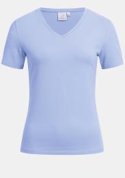 Damenshirt V-Neck hellblau