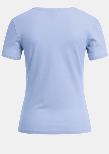 368641405029 - Damenshirt V-Neck hellblau