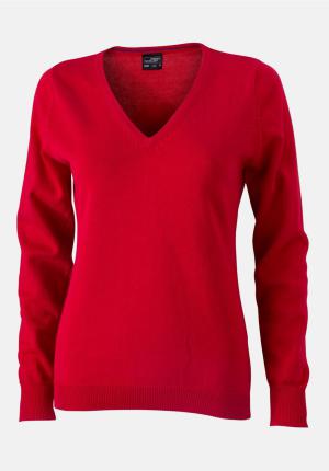 3JN658004 - Damen V-Ausschnitt Pullover