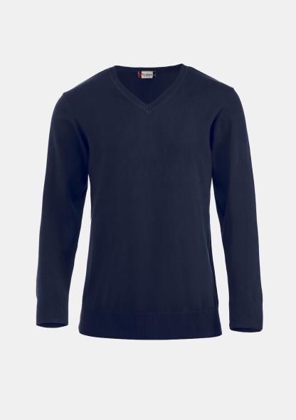 3021176580 - Damen Pullover mit V-Ausschnitt navy