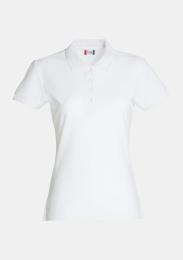 Damen Polo Basic weiß