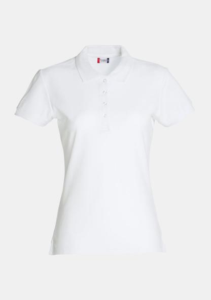 302823100 - Damen Polo Basic weiß