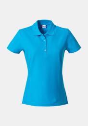 Damen Polo Basic türkis