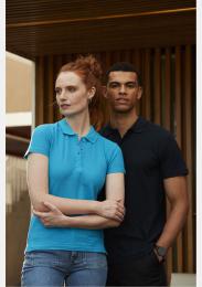 Damen Polo Basic türkis