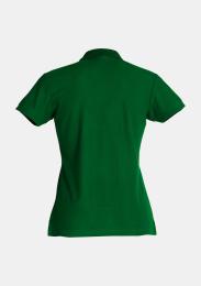 Damen Polo Basic flaschengrün