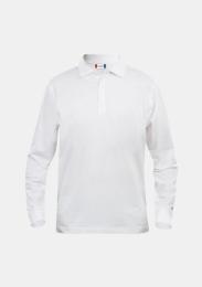 Polo Langarm Lincoln weiß