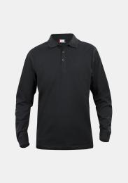 Polo Langarm Lincoln schwarz