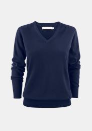 Damenpullover V-Neck navy