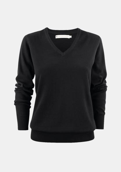 32122505900 - Damenpullover V-Neck schwarz