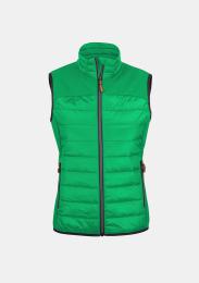 Damen Softshellgilet grün