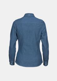 Bluse Langarm Blue Denim
