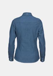 Bluse Langarm Blue Denim