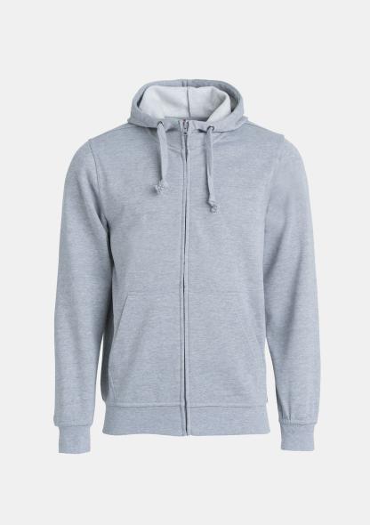 302103495 - Kapuzen Sweatjacke graumeliert