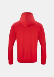 Sweatjacke mit Kapuze rot