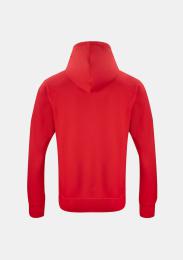 Sweatjacke mit Kapuze rot