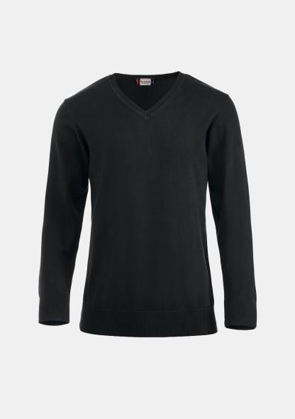 302117499 - Pullover mit V-Ausschnitt schwarz