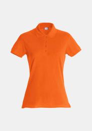 Damenpolo Basic orange