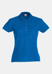 Damenpolo Basic royalblau