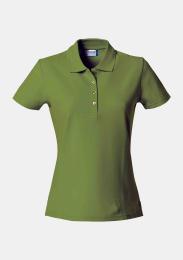 Damenpolo Basic olive