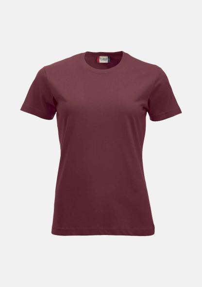 302936138 - Damen T-Shirt New Classic weinrot