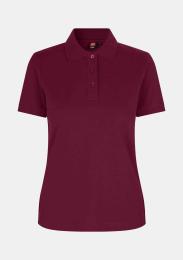 Damenpolo Stretch Bordeaux