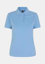 Damenpolo Stretch hellblau