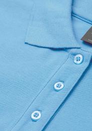 Damenpolo Stretch hellblau