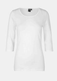 Damenshirt Stretch 3/4 weiss