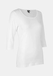 Damenshirt Stretch 3/4 weiss