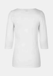 Damenshirt Stretch 3/4 weiss