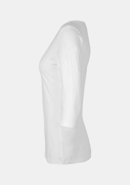 30597001 - Damenshirt Stretch 3/4 weiss