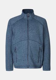 Fleecejacke navy meliert