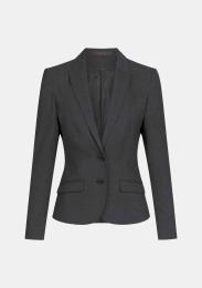 Damenjacke Slim Pinpoint-Schwarz