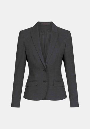 314262810010M - Damenjacke Slim Pinpoint-Schwarz