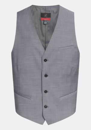 316142820014 - Herrengilet Regular Hellgrau