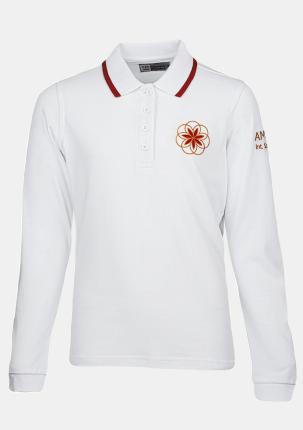 0AMPOLOLA01 - Mädchenpolo Langarm mit Logo